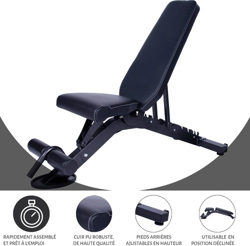 GORILLA SPORTS-Banc de musculation réglable et inclinable-1