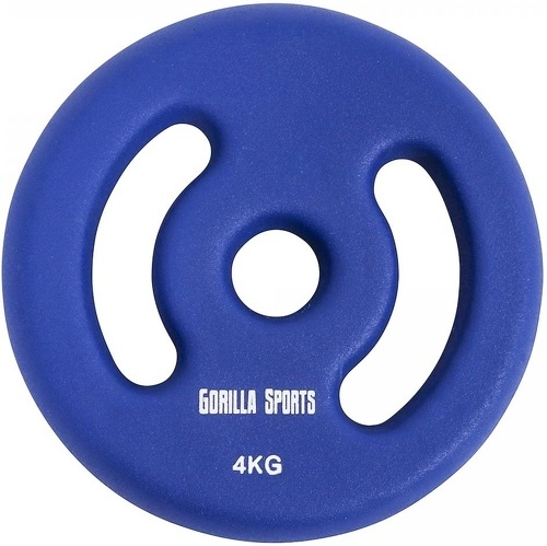 GORILLA SPORTS-Paire de disques à poignées Néoprène - De 2 x 1 à 2 x 5 KG-1