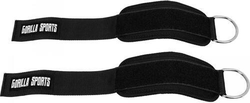 GORILLA SPORTS-Paire de sangles de tirage rembourrées pour cheville ou poignet -  2 sangles Nylon avec fermetures velcro-1