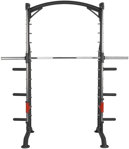 GORILLA SPORTS-Station Power rack - station de musculation pour squats et développé-couché - Barre guidée-1