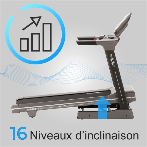 MAXXUS-Tapis De Course Maxxus Runmaxx 7.4 - Max. 20 Km/H - Inclinaison Éléctronique, Tapis Pliable-3