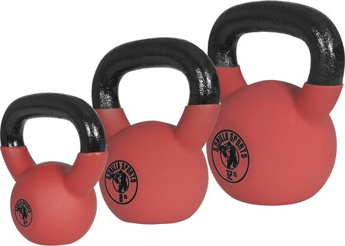 GORILLA SPORTS-Lot 4kg, 8kg et 12kg - Kettlebell-0