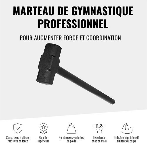 GORILLA SPORTS-Marteau en acier de gymnastique 10kg-4