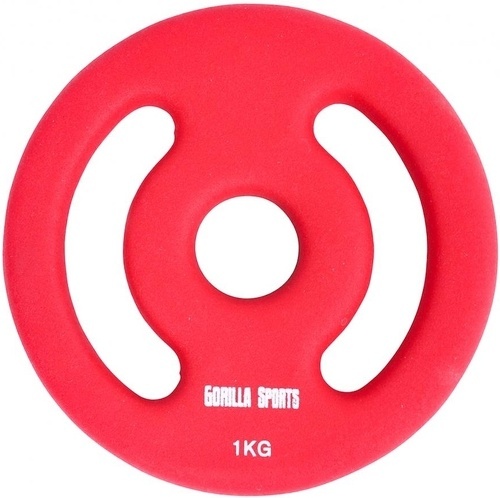 GORILLA SPORTS-Paire de disques à poignées Néoprène - De 2 x 1 à 2 x 5 KG-1