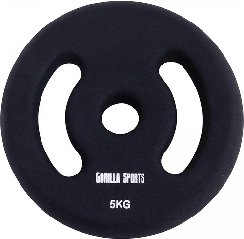 GORILLA SPORTS-Paire de disques à poignées Néoprène - De 2 x 1 à 2 x 5 KG-1