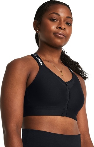 UNDER ARMOUR-UA Infinity High Zip 2.0 Bra-BLK-2