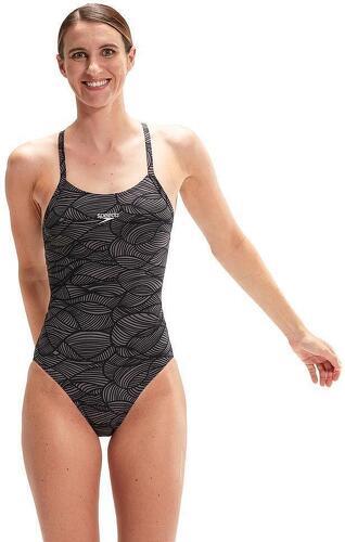 Speedo-Maillot de bain 1 pièce avec dos croisé femme Speedo Allover-0