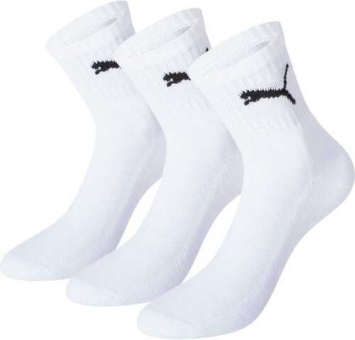 PUMA-Chaussettes Puma courtes Crew 3-pack blanc / noir-0