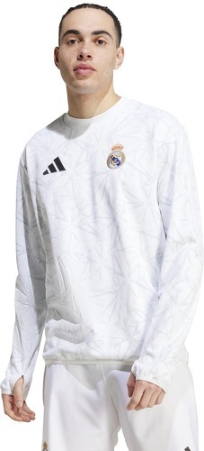 adidas-Maillot manches longues Prematch Real Madrid 2024/25-1