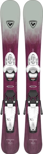 ROSSIGNOL-Pack Ski Rossignol Experience W Pro Drilled + Fixations Team 4 Gw Rose Fille-image-1