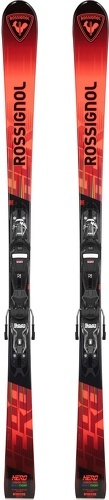 ROSSIGNOL-Pack Ski Rossignol Hero Jr Multi Event Xpress Jr + Fixations Xpress 7 Gw Rouge Garçon-0