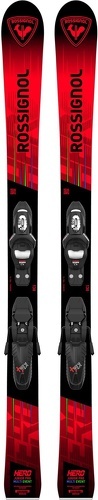 ROSSIGNOL-Pack Ski Rossignol Hero Pro Multi Event Kid X + Fixations Kid 4 Gw Rouge Garçon-image-1