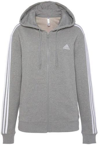 adidas Sportswear-Veste à capuche entièrement zippée en molleton à coupe standard Essentials 3-Stripes-0