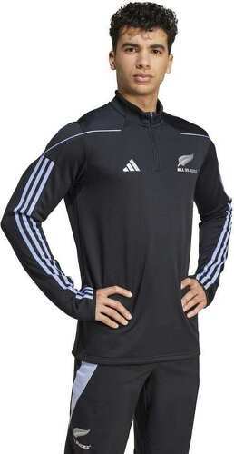 adidas Performance-Haut manches longues molleton chaud All Blacks AEROREADY-2