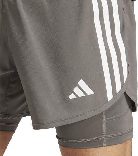 adidas-Pantaloncini 2 In 1 Adidas Own The Run 3 Stripes-4