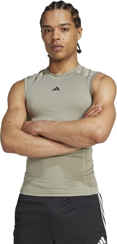 adidas Performance-T-shirt de training sans manches compression TECHFIT-1