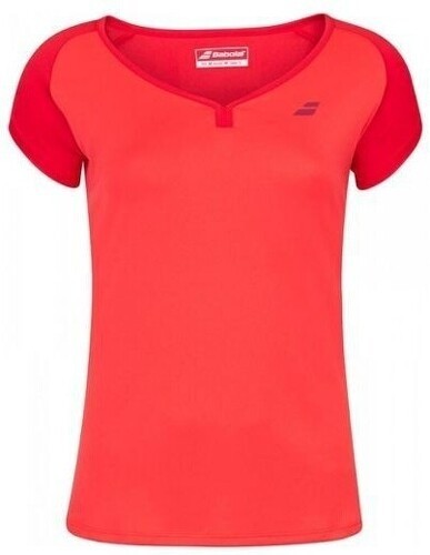 BABOLAT-T-SHIRT BABOLAT PLAY CAP ROUGE FILLE-image-1