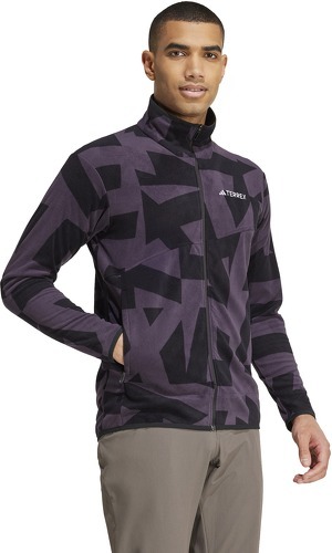 adidas Performance-Veste molleton entièrement zippée imprimée Terrex Multi-2