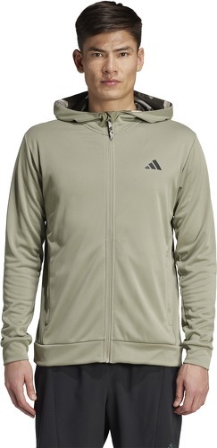 adidas Performance-Veste à capuche entièrement zippée camouflage Train Essentials-1