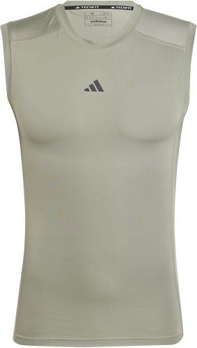 adidas Performance-T-shirt de training sans manches compression TECHFIT-0