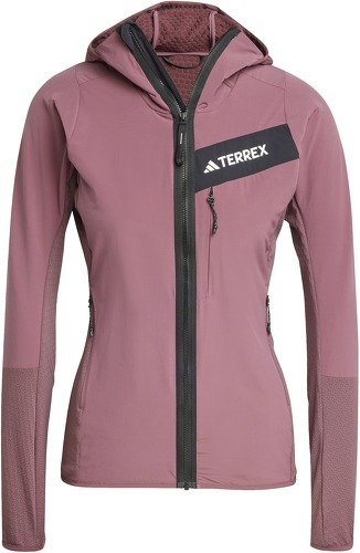 adidas Performance-Veste coupe-vent à capuche en molleton Terrex Techrock-0