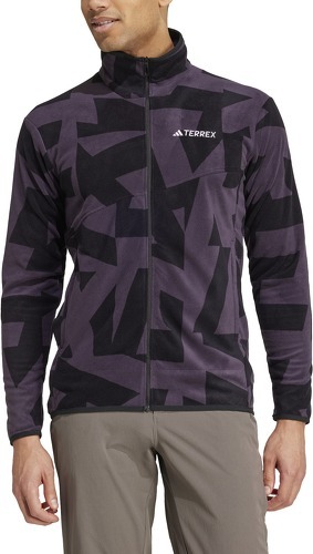 adidas Performance-Veste molleton entièrement zippée imprimée Terrex Multi-3