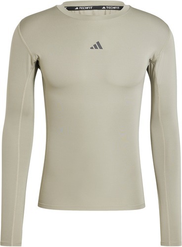 adidas Performance-T-shirt de training manches longues compression TECHFIT-0