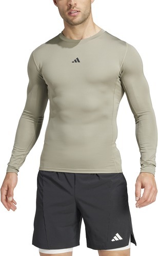 adidas Performance-T-shirt de training manches longues compression TECHFIT-3