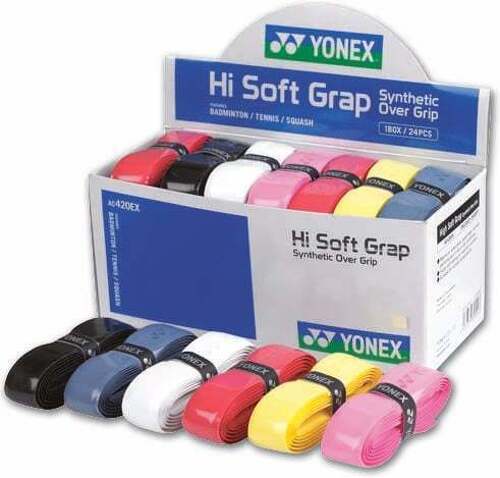 YONEX-Base Tape Hi Soft 1,6Mm Couleurs Assorties Boîte De 24-0