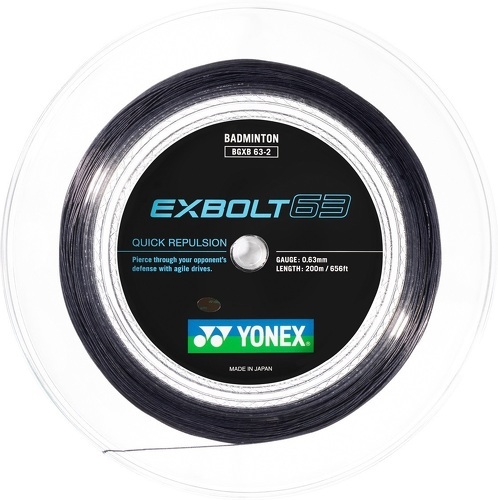 YONEX-Cordage De Badminton Yonex Exbolt 63 (Contrôle) Rouleau De 200M-0