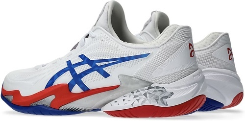 ASICS-Chaussure Homme Asics Court FF 3 Novak Blanc Bleu Toutes surfaces-2