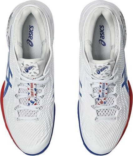 ASICS-Chaussure Homme Asics Court FF 3 Novak Blanc Bleu Toutes surfaces-4