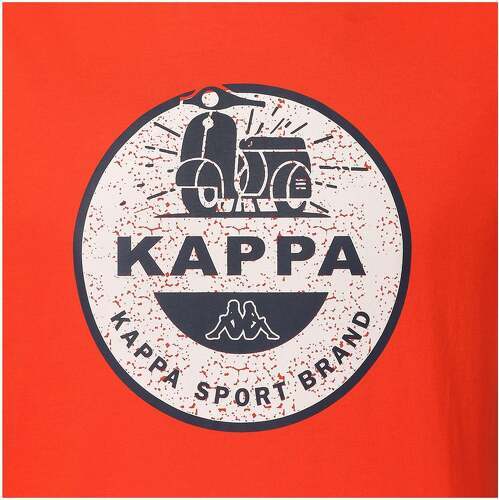 KAPPA-T-Shirt Orange/Tomate Homme Kappa Tiscout-4