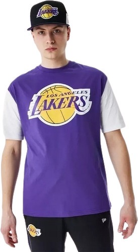 NEW ERA-T Shirt Nba Los Angeles Lakers New Era Colour Block Oversize-0