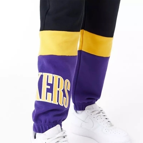 NEW ERA-Jogging NBA Los Angeles Lakers New Era Colour Block Noir pour femme-4