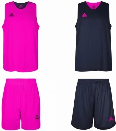 Peak-Maillot Reversible Peak Bleu marine / Rose pour Enfant-0