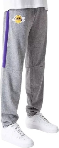 NEW ERA-Pantalon NBA Los Angeles Lakers New Era Colour Block Jogger Gris-0