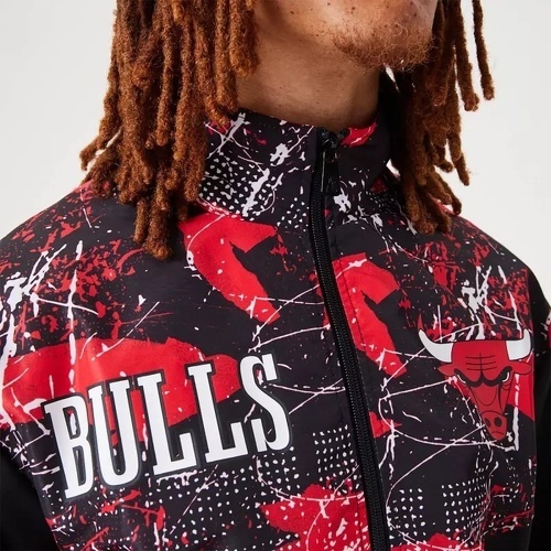 NEW ERA-Veste NBA Chicago Bulls New Era Panel Track Noir-1