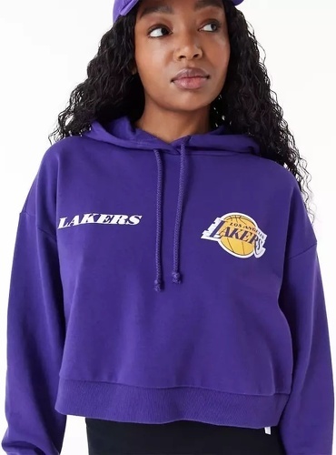 NEW ERA-Sweat à Capuche NBA Los Angeles Lakers New Era Team Logo pour femme-1