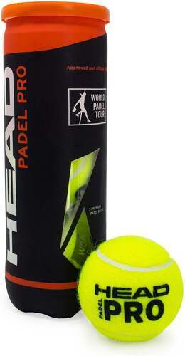 HEAD-Tube de 3 Balles Padel Head Pro-3