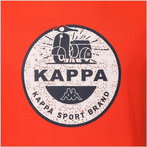 KAPPA-T-Shirt Orange/Tomate Homme Kappa Tiscout-2