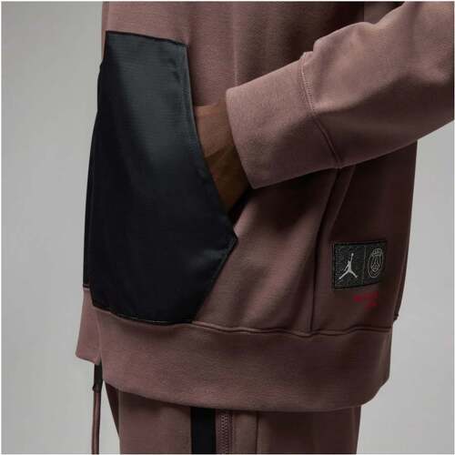 NIKE-Veste à capuche Nike Paris St. Germain French Terry marron-3