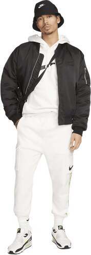 NIKE-Hoodie Nike Sportswear Repeat Fleece BB blanc-4