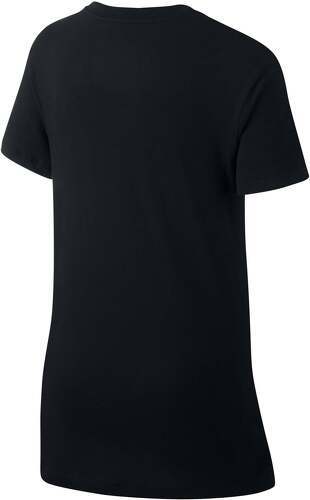 NIKE-Nike G NSW TEE Dptl Basic Futura T-Shirt Fille Black/(White) FR: S (Taille Fabricant: S)-3