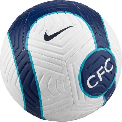 NIKE-Ballon Nike Chelsea Strike T.5 Blanc/Bleu-3