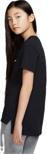 NIKE-Nike G NSW TEE Dptl Basic Futura T-Shirt Fille Black/(White) FR: S (Taille Fabricant: S)-1