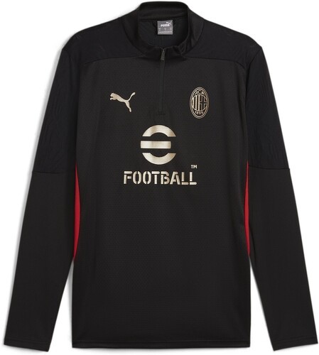 PUMA-Haut D'Entraînement À 1/4 Zip Ac Milan-0