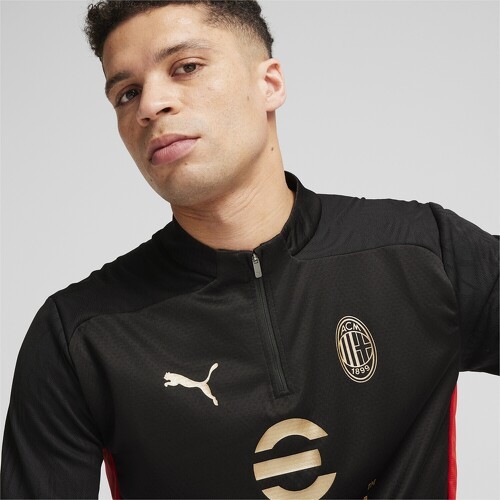 PUMA-Haut D'Entraînement À 1/4 Zip Ac Milan-4