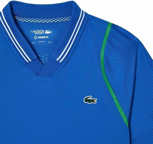 LACOSTE-Polo Lacoste Tennis x Daniil Medvedev Bleu-1