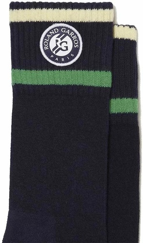 LACOSTE-Chaussettes Lacoste Roland Garros Bleu / Vert / Jaune-1